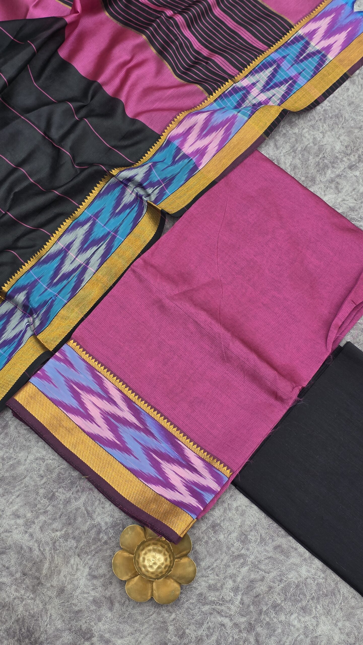 Premium Mangalagiri Silk-Ikkat MIK2 - Image 3