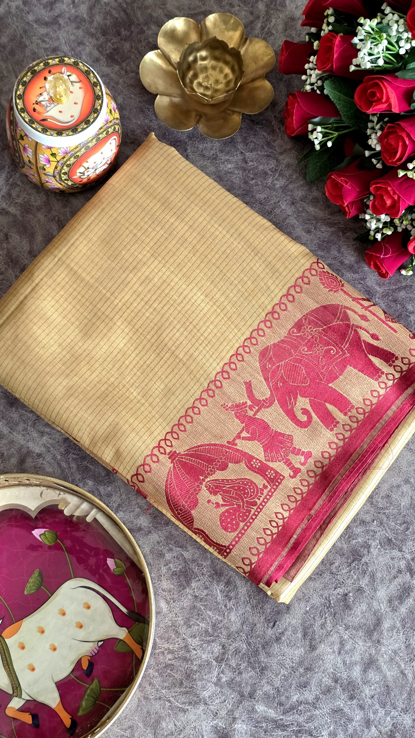 Soft Tussar Silk Saree-STW5