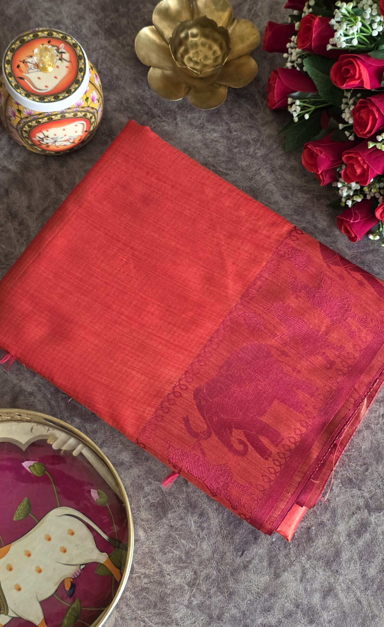 Soft Tussar Silk Saree-STW6