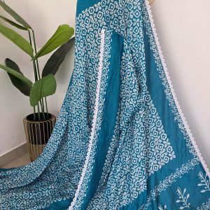 Mul chanderi silk saree-MCS2