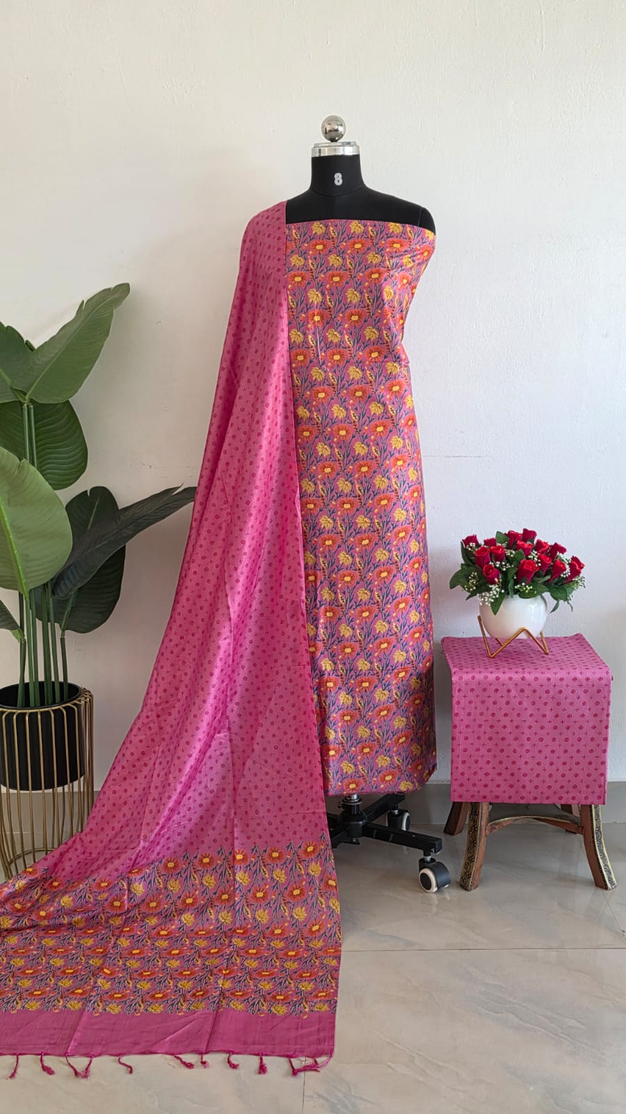 Bhagalpuri Katan Silk Suit Set-L8 - Image 2