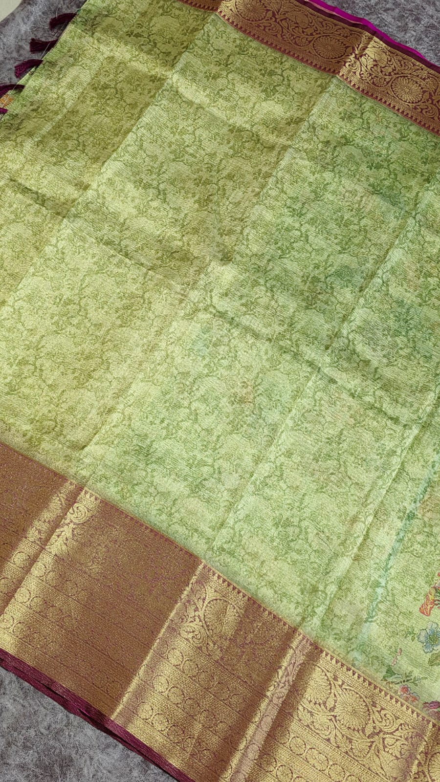 Banarasi tissue silk saree-LL1 - Image 4