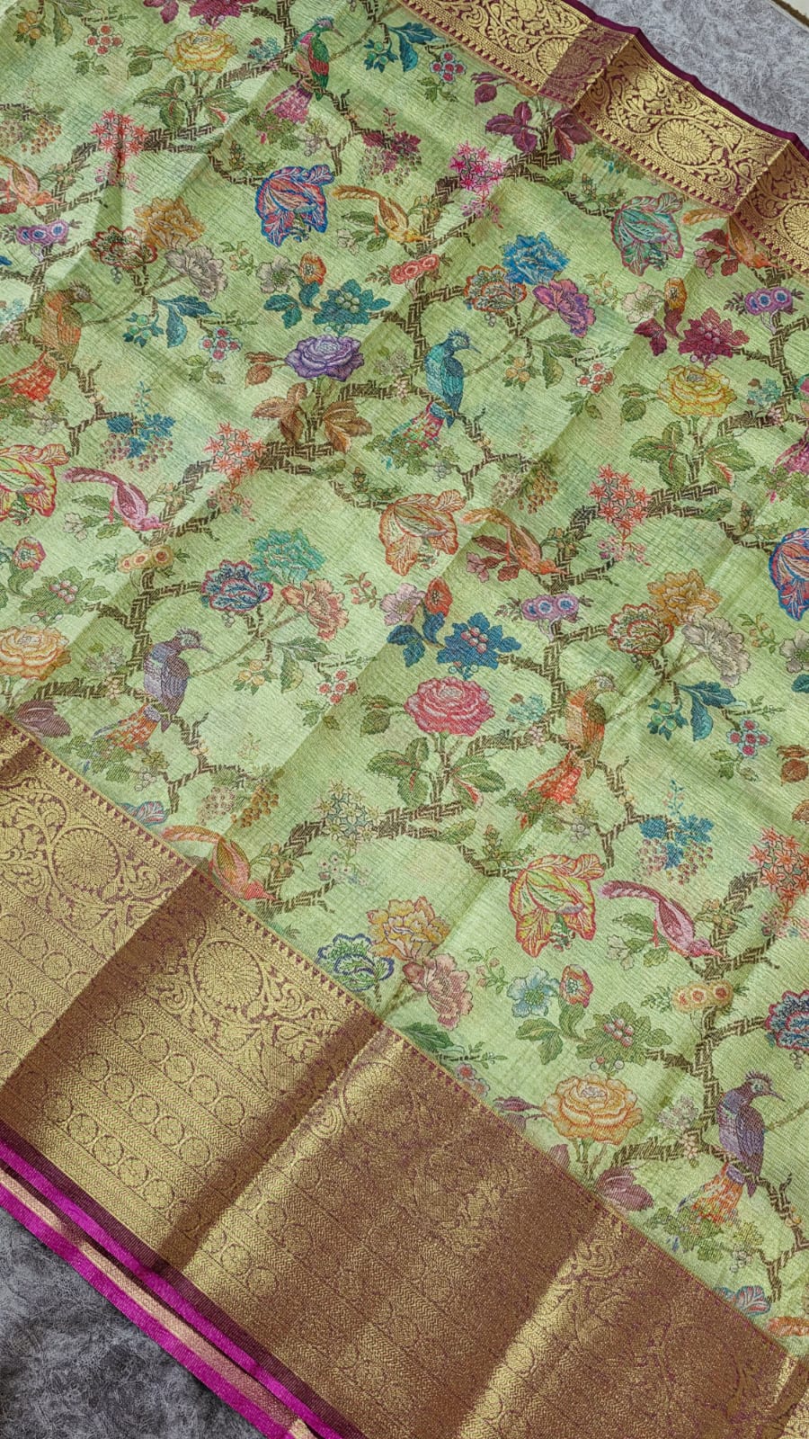Banarasi tissue silk saree-LL1 - Image 2