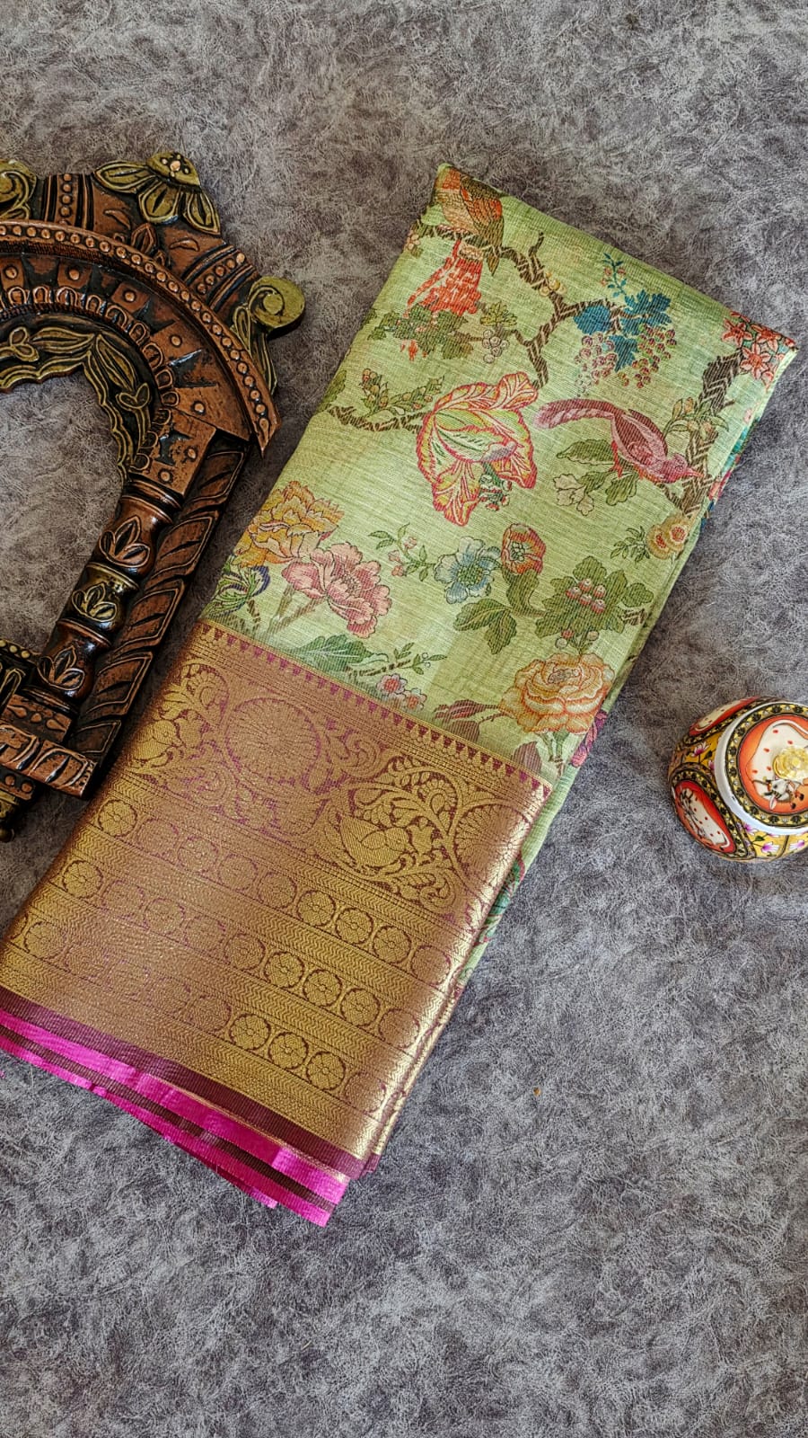 Banarasi tissue silk saree-LL1