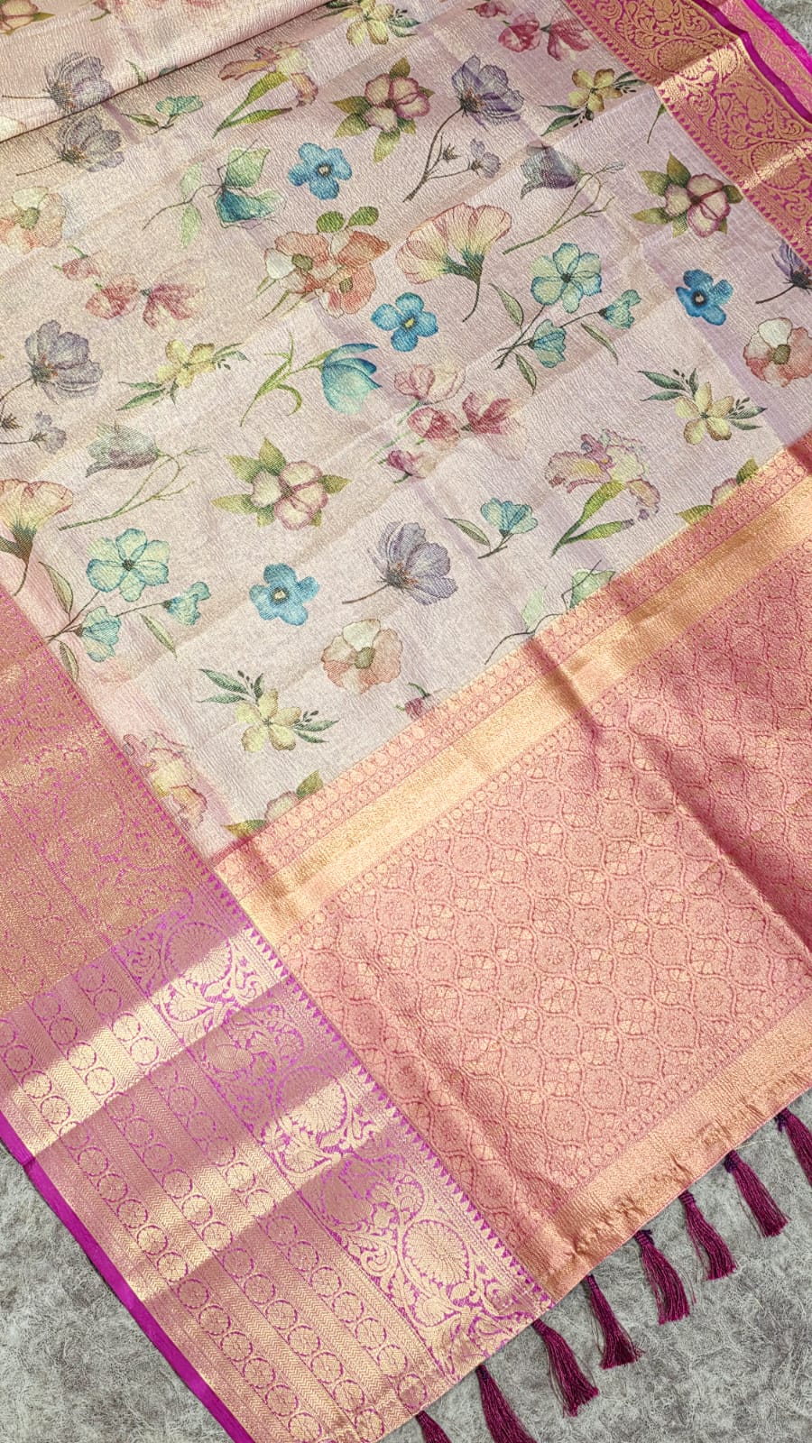 Banarasi tissue silk saree-LL2 - Image 3