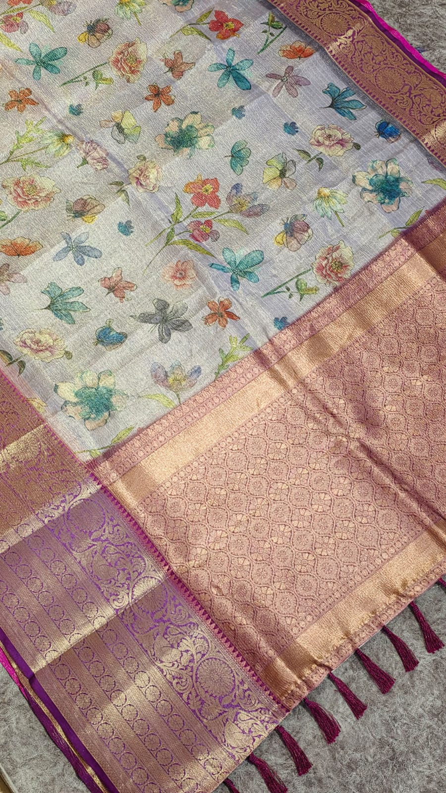 Banarasi tissue silk saree-LL3 - Image 4