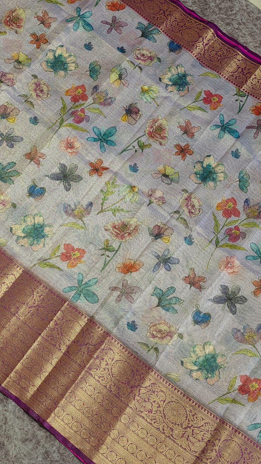 Banarasi tissue silk saree-LL3 - Image 2