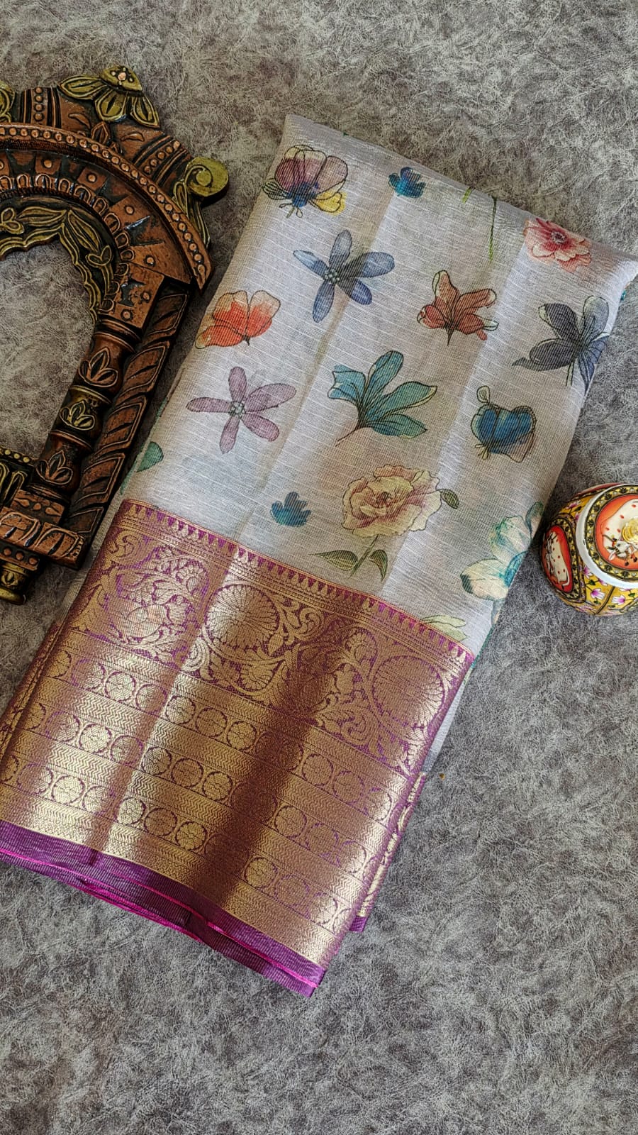 Banarasi tissue silk saree-LL3