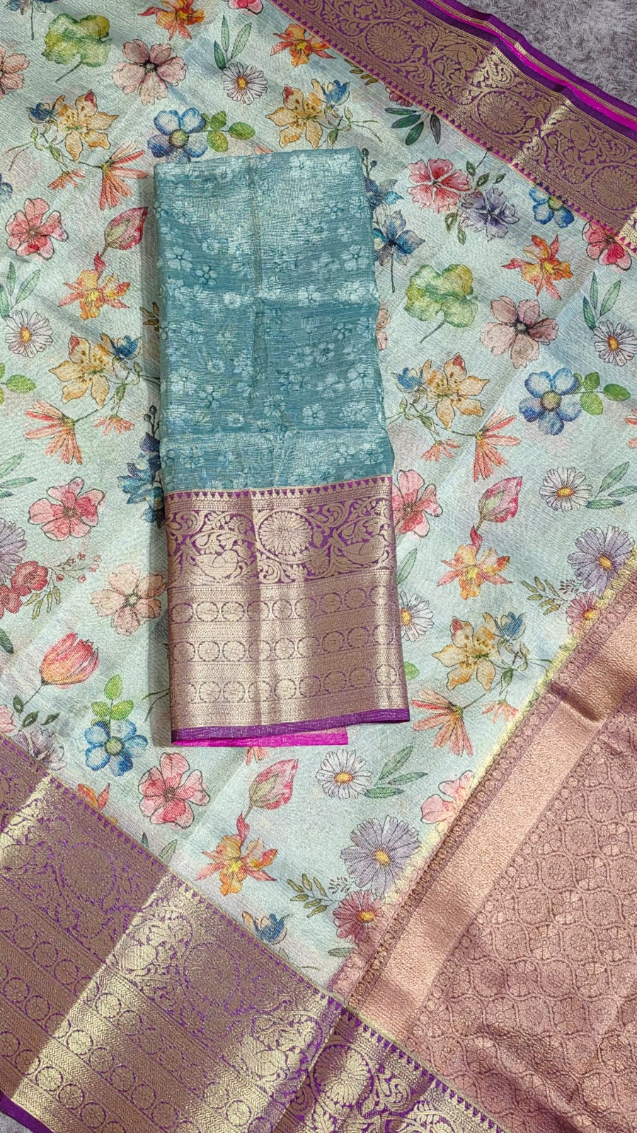 Banarasi tissue silk saree-LL5 - Image 4
