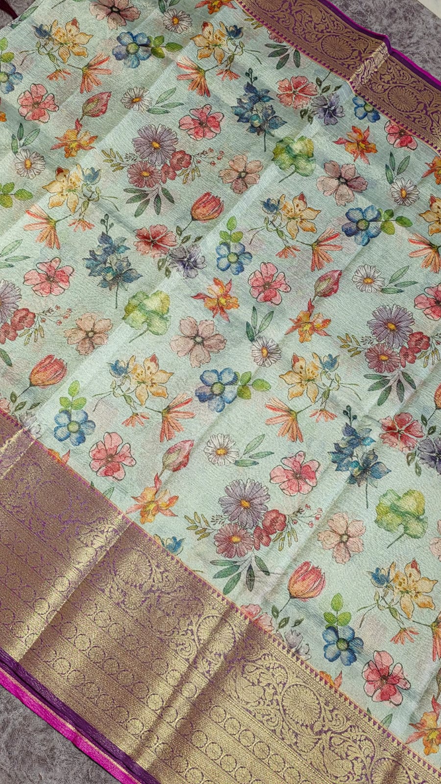 Banarasi tissue silk saree-LL5 - Image 2