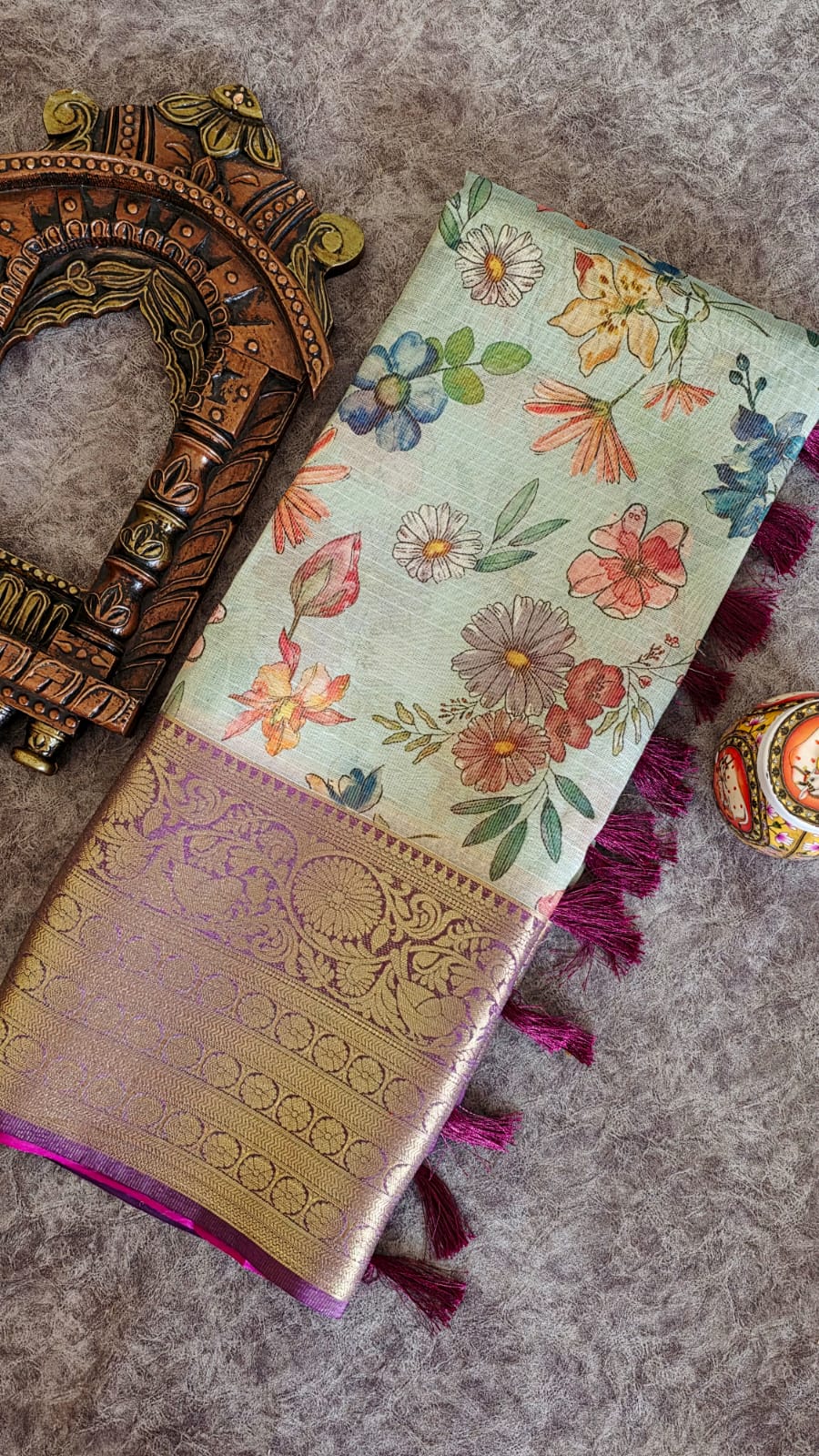 Banarasi tissue silk saree-LL5