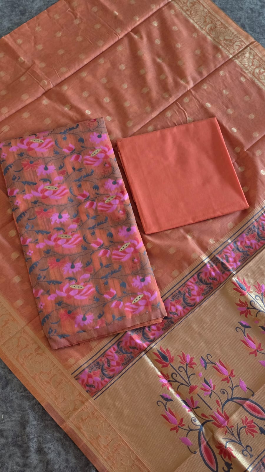 Banarasi silk cotton salwar-MM10 - Image 2