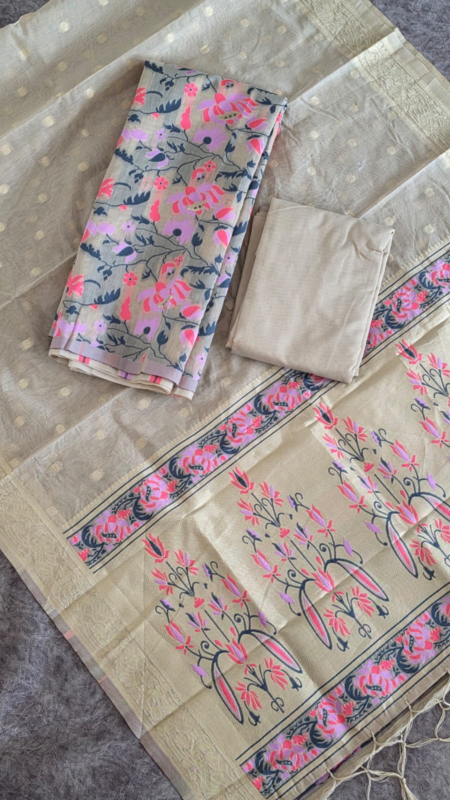 Banarasi silk cotton salwar-MM11 - Image 2