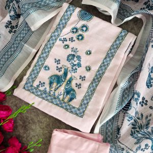 Premium semi linen salwar-AC11