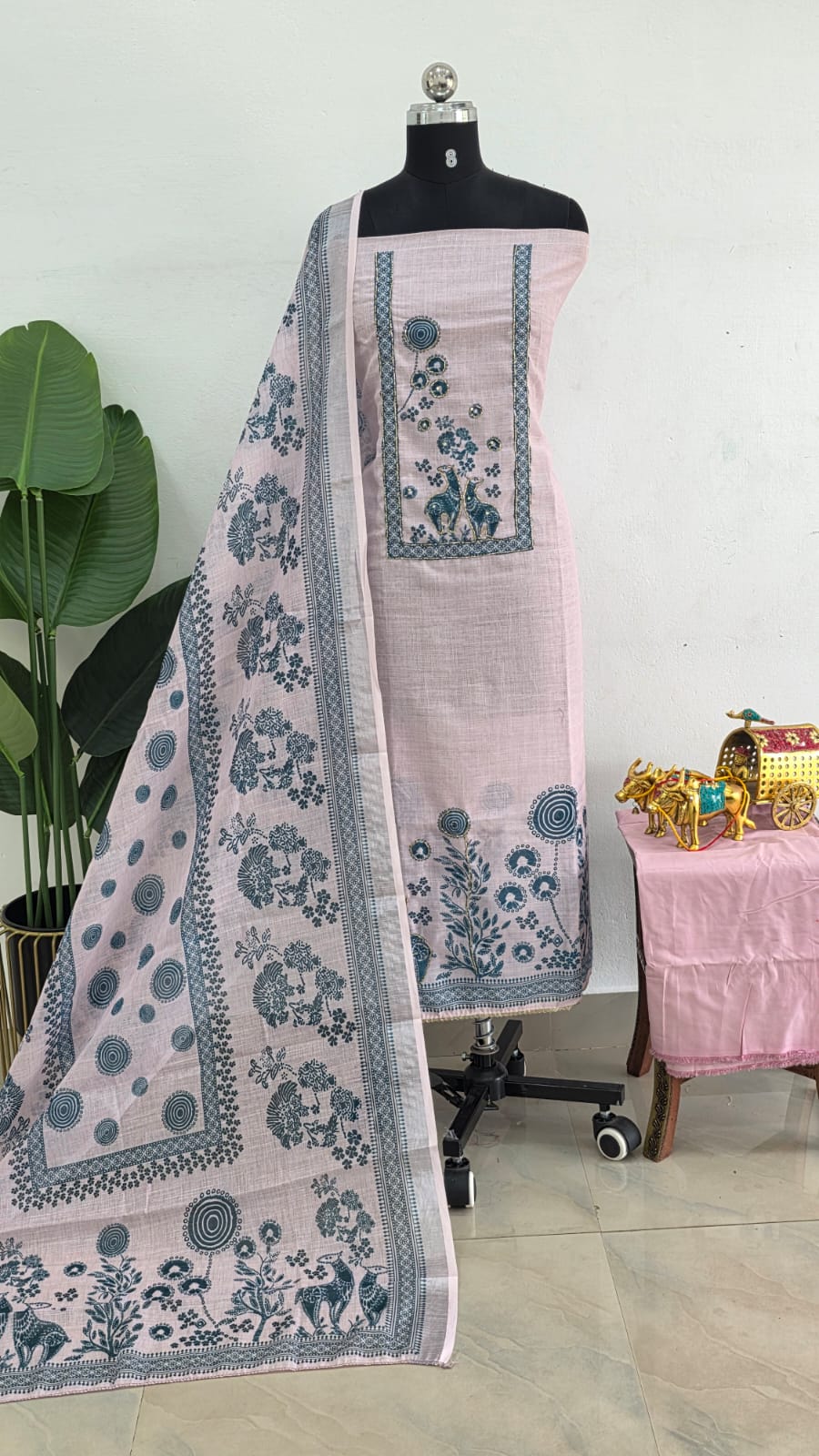 Premium semi linen salwar-AC11 - Image 2