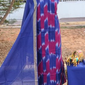 Ikkat cotton salwar material-HD21