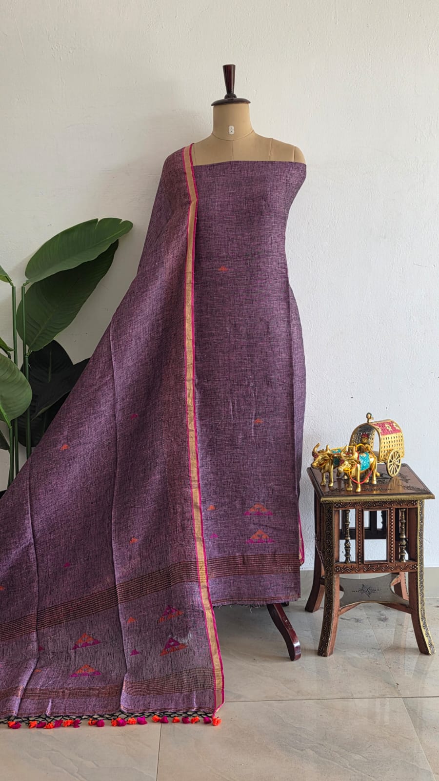 Premium Handwoven Linen Salwar_ND9