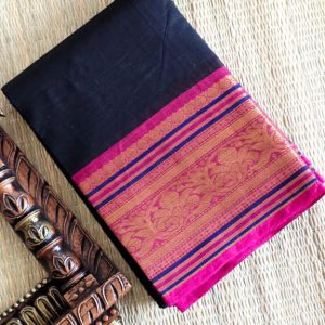 Chettinad cotton saree with blouse-JZ16
