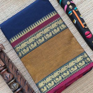 Chettinad cotton saree without blouse-JZ14