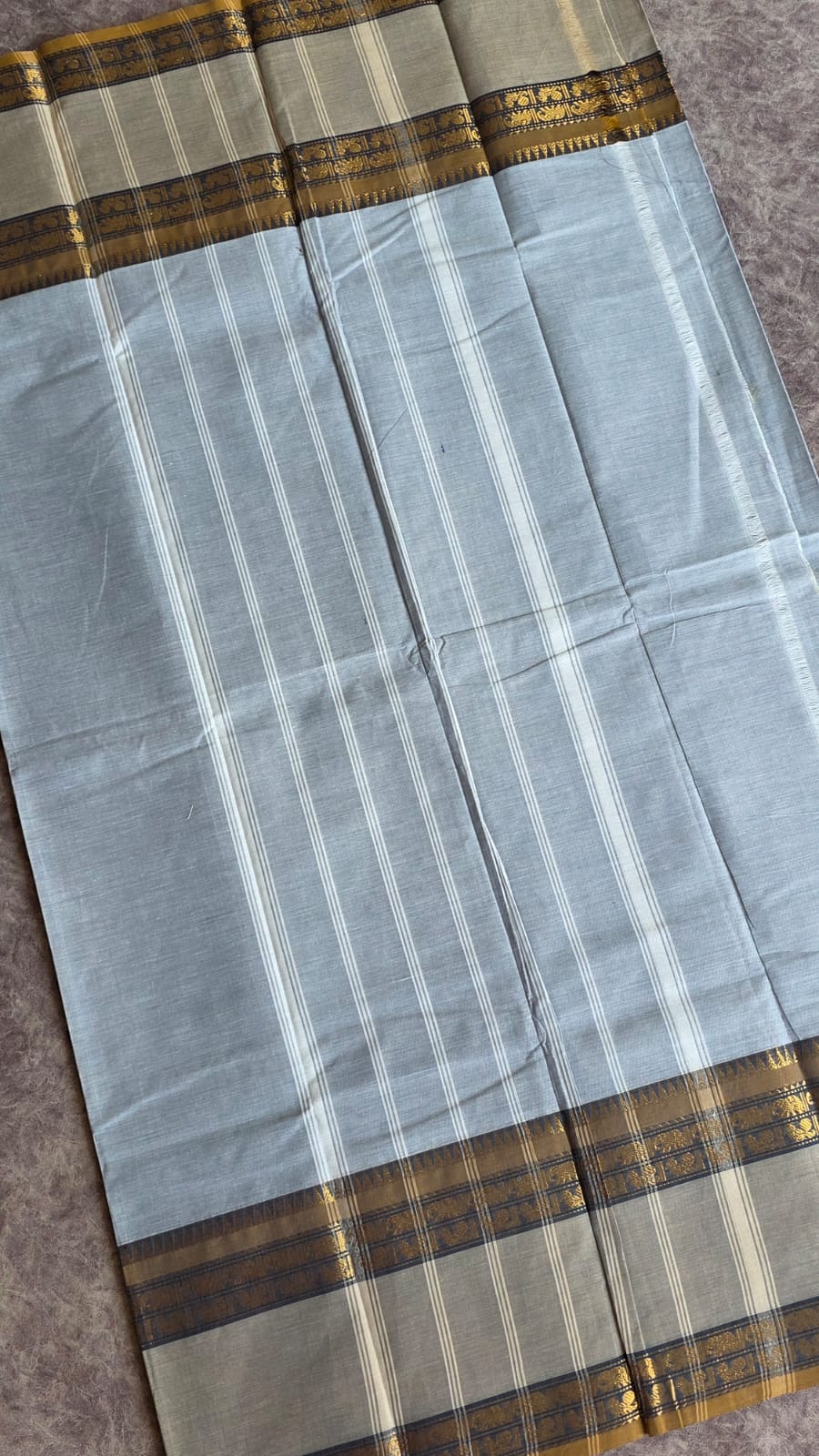 Chettinad cotton saree without blouse-JZ8 - Image 3