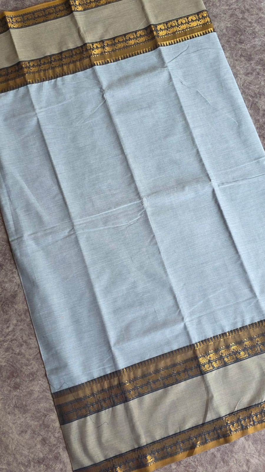 Chettinad cotton saree without blouse-JZ8 - Image 2