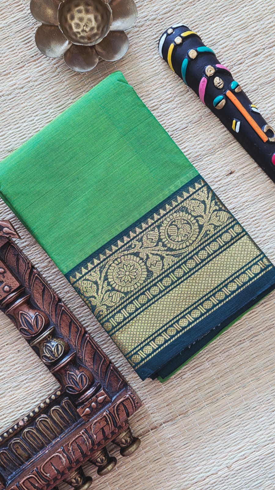 Chettinad cotton saree without blouse-JZ6