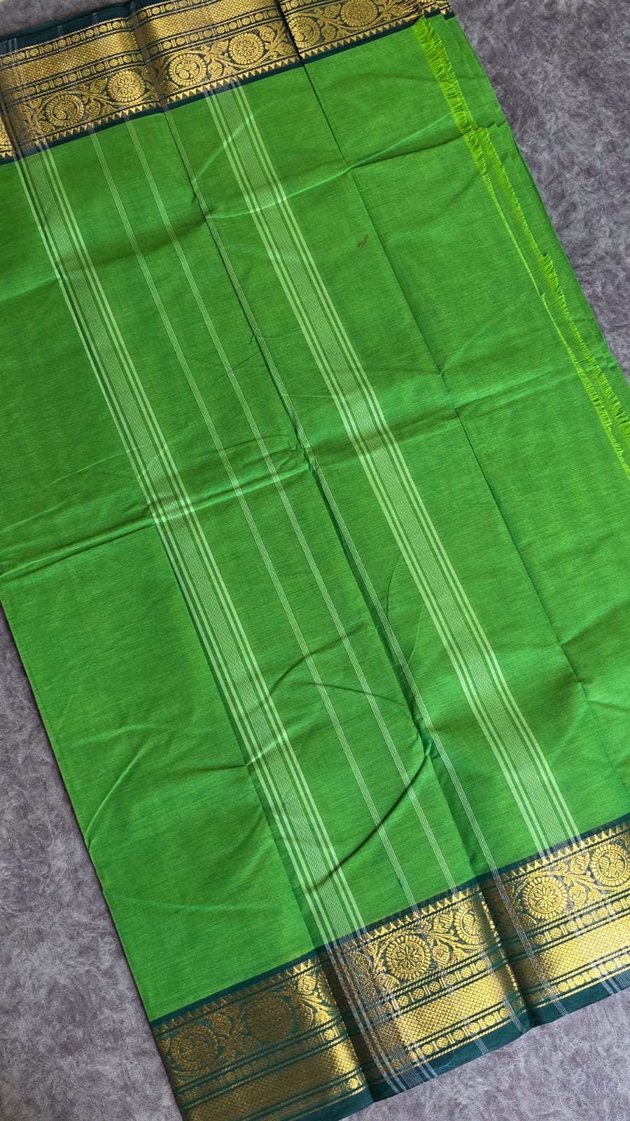 Chettinad cotton saree without blouse-JZ6 - Image 3