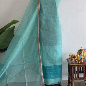Handwoven muslin sequence salwar-KB10