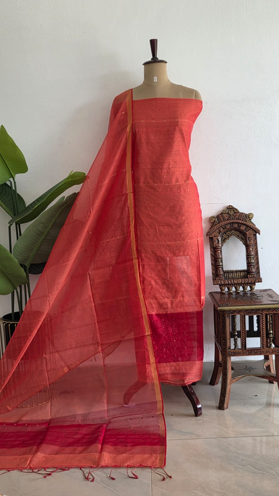 Handwoven muslin sequence salwar-KB11