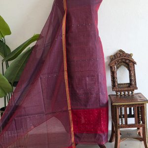 Muslin handwoven sequence salwar-KB15
