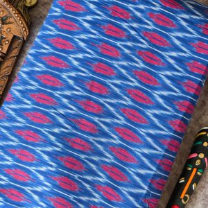 Ikkat cotton running material(1m)-ZD9