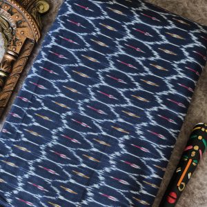 Ikkat cotton running material(1m)-ZD17