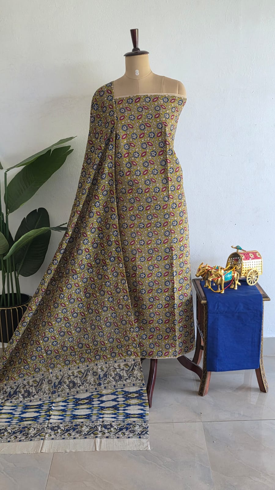 Kalamkari cotton salwar 3 pcs set-FK48