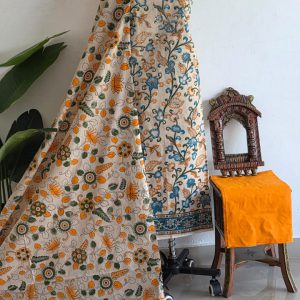 Fusion Mangalagiri cotton with kalamkari salwar-FK62