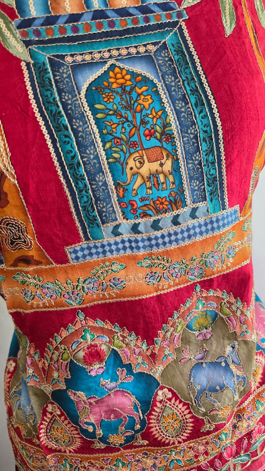 Chinon silk semi stitched lehenga-AK2 - Image 6