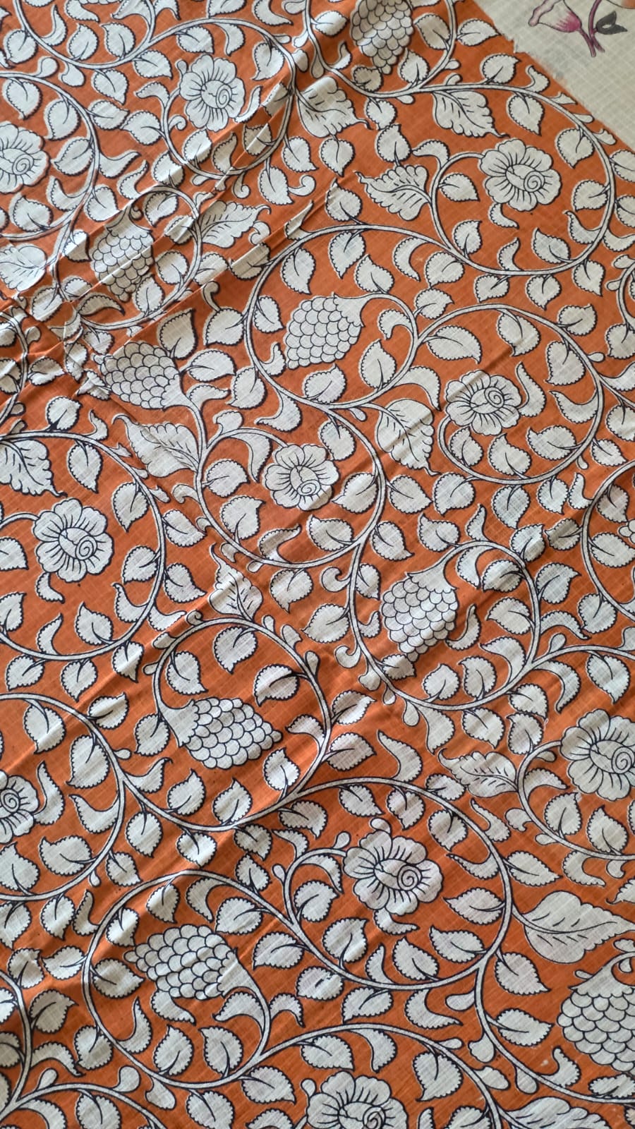 Kota cotton Kalamkari saree-VX123 - Image 4