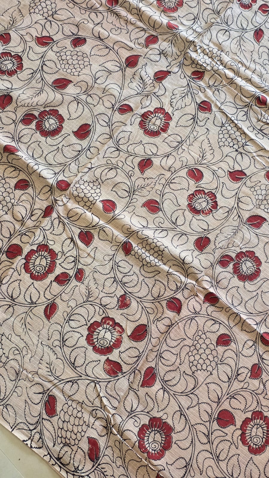 Kota cotton Kalamkari saree-VX123 - Image 2