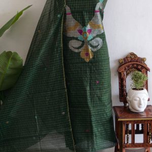 Handwoven muslin checks salwar-WN49