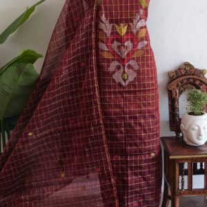 Handwoven muslin checks salwar-WN62