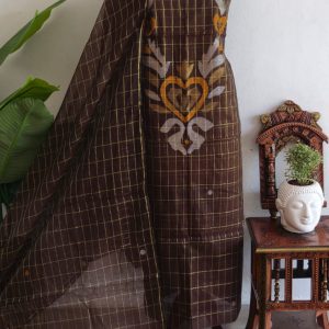 Handwoven muslin checks salwar-WN64