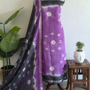 Mangalagiri silk bandhani 2-piece set-GX58