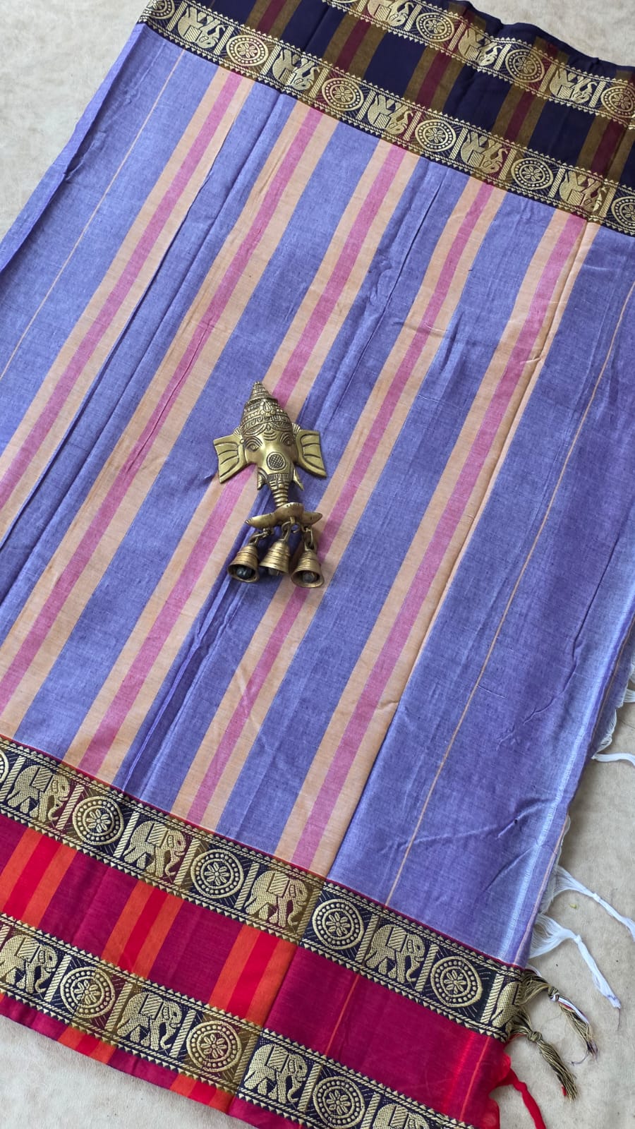 Narayanpet mercerized cotton sareeVX-53 - Image 2