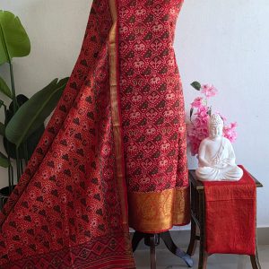 Semi patola silk with Kanchi border-BM5