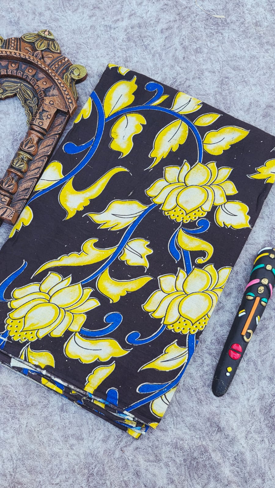 Kalamkari cotton running material(1m)-SX52