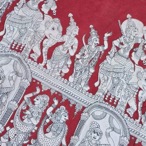 Kalamkari cotton running material(1m)-SX59