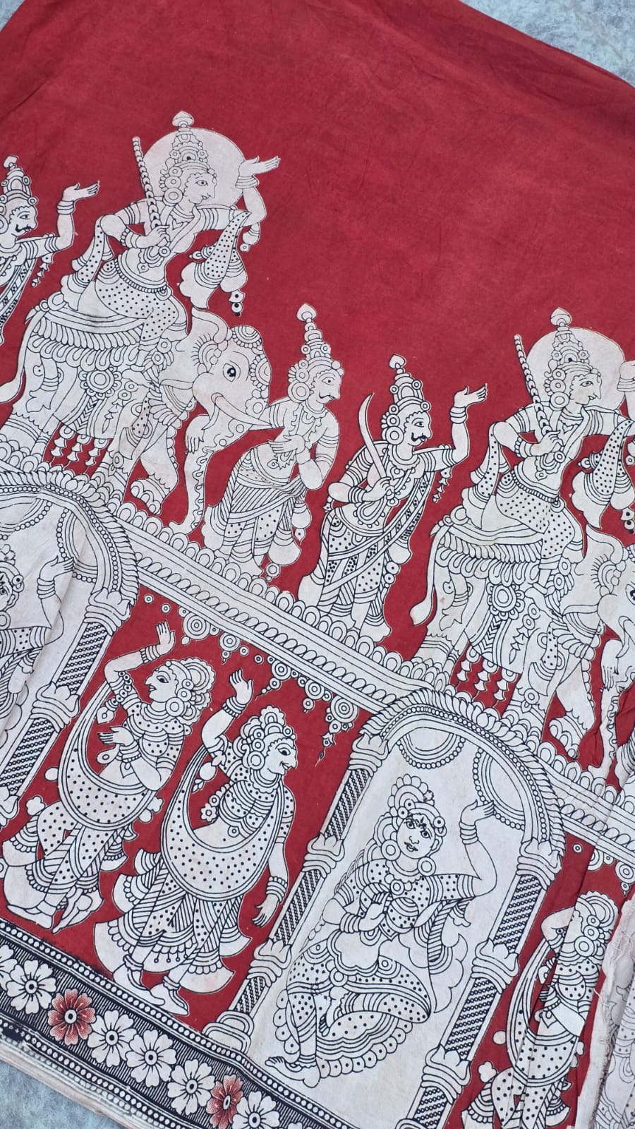 Kalamkari cotton running material(1m)-SX59