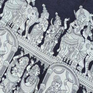 Kalamkari cotton running material(1m)-SX60