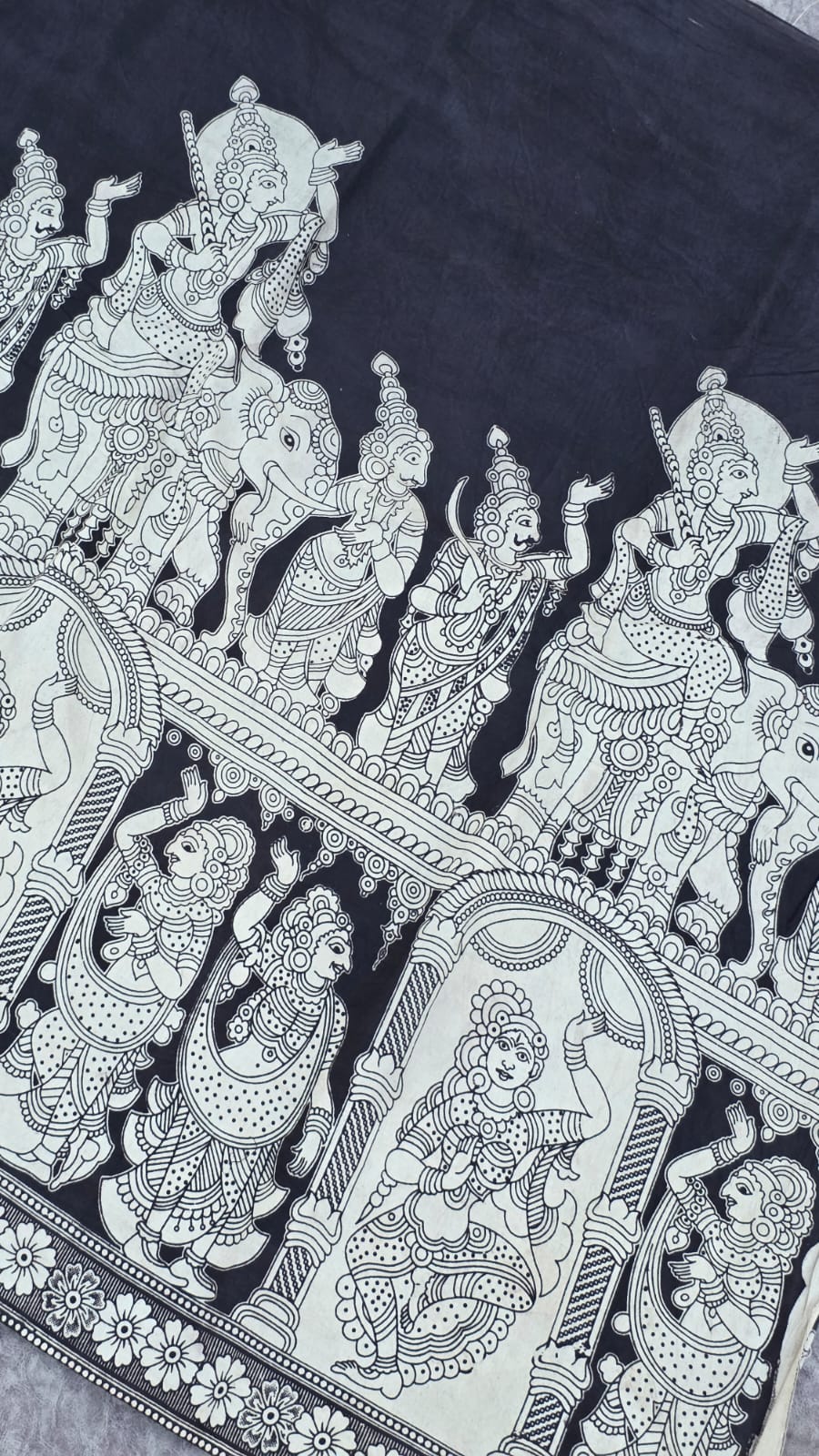 Kalamkari cotton running material(1m)-SX60