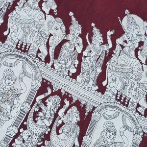 Kalamkari cotton running material(1m)-SX62