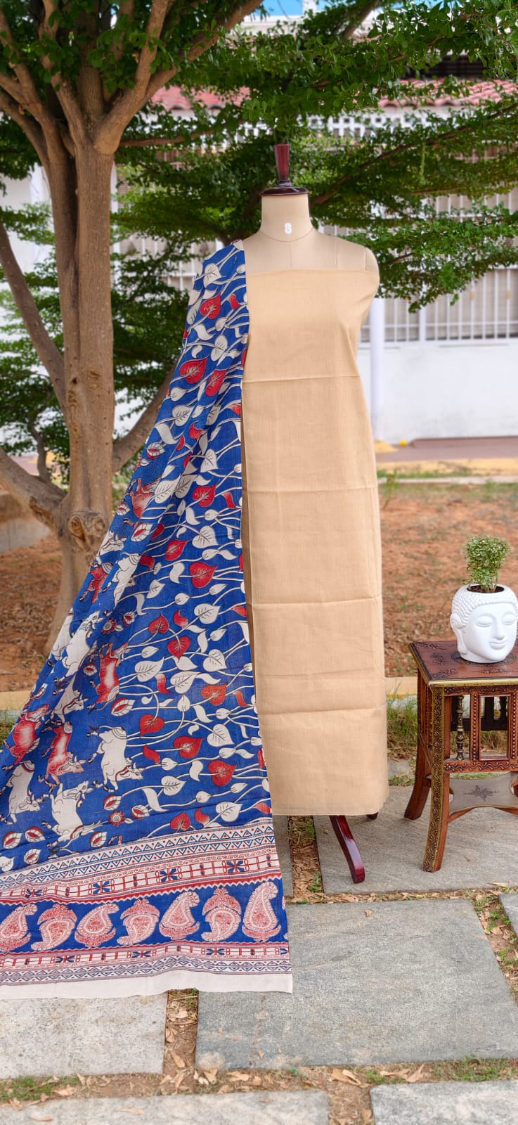 Kalamkari cotton 2 pcs set-DG53